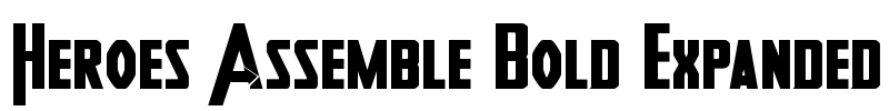Heroes Assemble Bold Expanded Font Image
