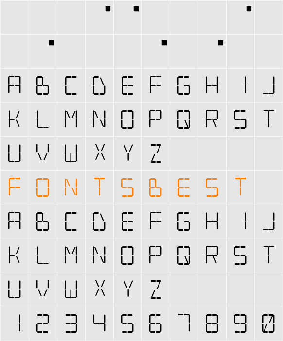 デ字 Character Map