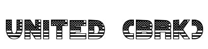 UNITED (BRK) Font Image