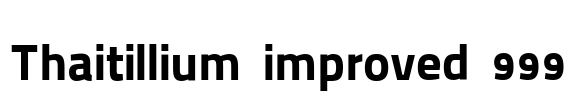 Thaitillium improved 999 Font Image