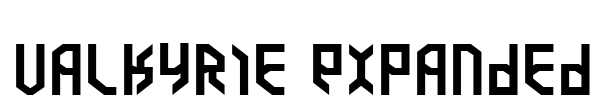 Valkyrie Expanded Font Image