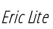 Eric Lite Font Image