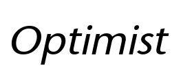 Optimist Font Image
