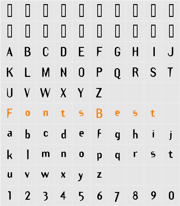 Smoothplate Character Map