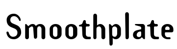 Smoothplate Font Image