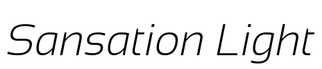 Sansation Light Font Image