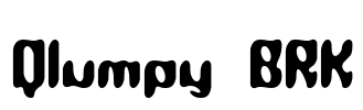 Qlumpy BRK Font Image