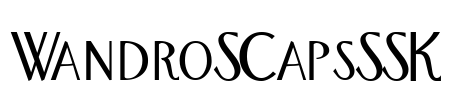 WandroSCapsSSK Font Image