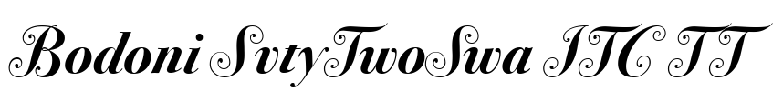 Bodoni SvtyTwoSwa ITC TT