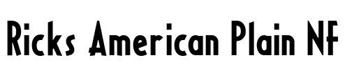 Ricks American Plain NF Font Image