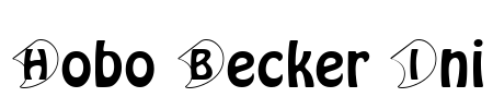 Hobo Becker Ini Font Image