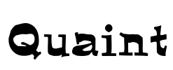 Quaint Font Image