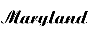 Maryland Font Image