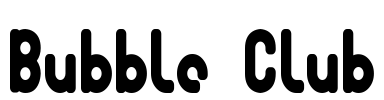 Bubble Club Font Image