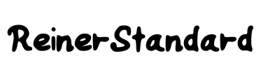 ReinerStandard Font Image