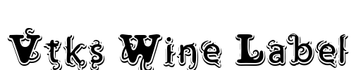 Vtks Wine Label Font Image