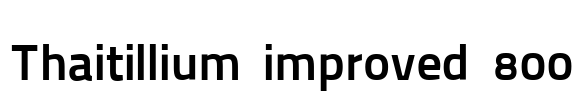 Thaitillium improved 800 Font Image