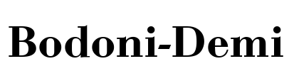 Bodoni-Demi Font Image