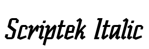 Scriptek Italic