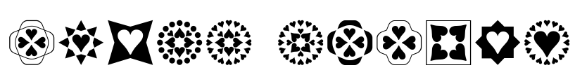 Heart Things Font Image