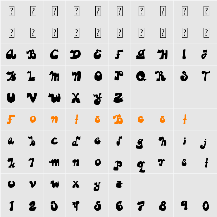 guapachosa Character Map