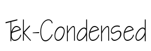 Tek-Condensed Font Image