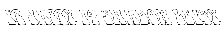 FZ JAZZY 14 SHADOW LEFTY Font Image