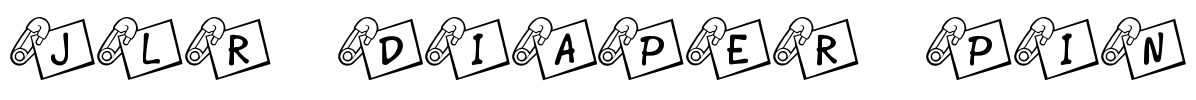 JLR Diaper Pin Font Image