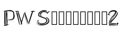 PWScratched2 Font Image