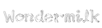 Wondermilk Font Image