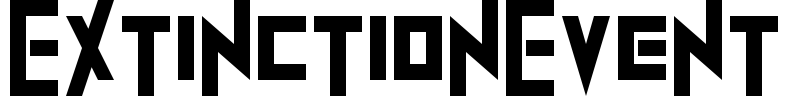 ExtinctionEvent Font Image