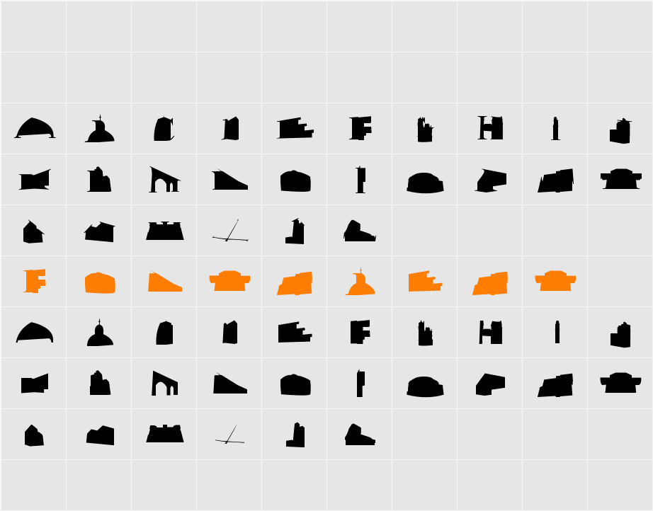 Mancitecture Character Map