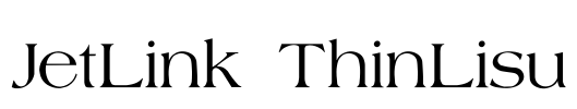 JetLink ThinLisu Font Image