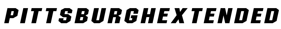 PittsburghExtended Font Image