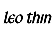 Leo Thin Font Image