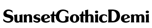 SunsetGothicDemi