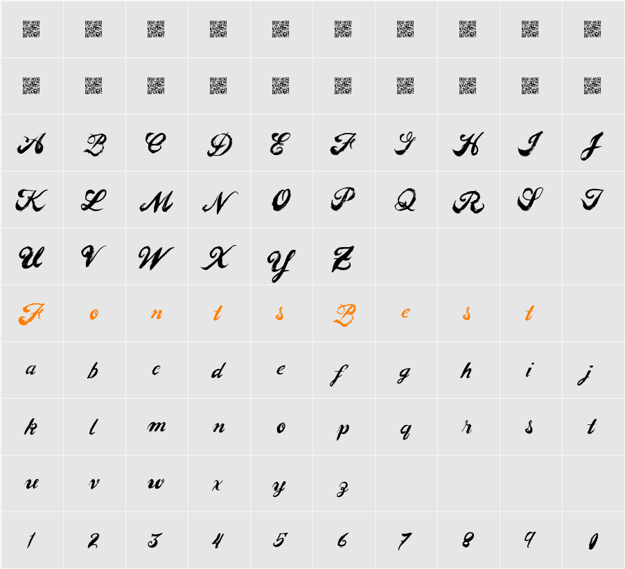 EasyPeople Character Map