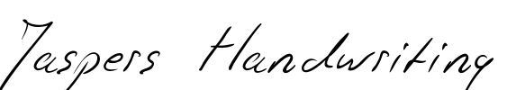 Jaspers Handwriting Font Image