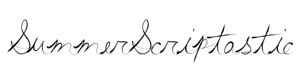 SummerScriptastic Font Image