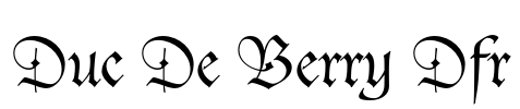 Duc De Berry Dfr Font Image