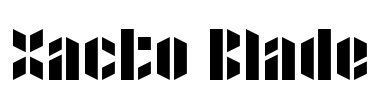 Xacto Blade Font Image