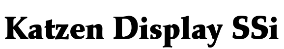Katzen Display SSi Font Image