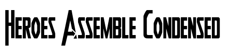 Heroes Assemble Condensed Font Image