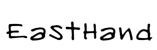 EastHand Font Image