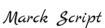 Marck Script Font Image