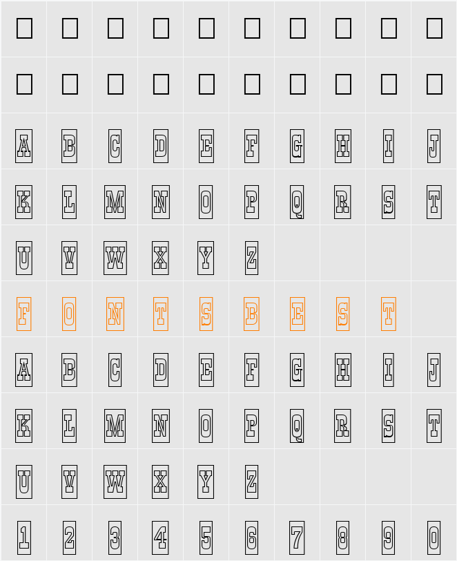 a_GildiaTitulCmOtl Character Map