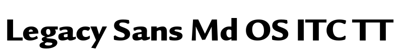 Legacy Sans Md OS ITC TT Font Image