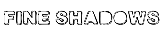 FINE SHADOWS Font Image