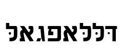 SabraSSK Font Image