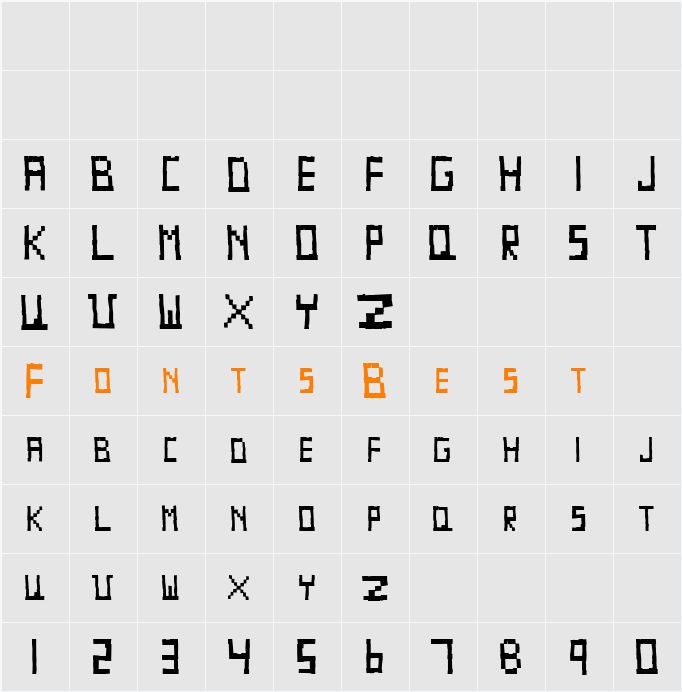 Paschnitow_Sans Character Map